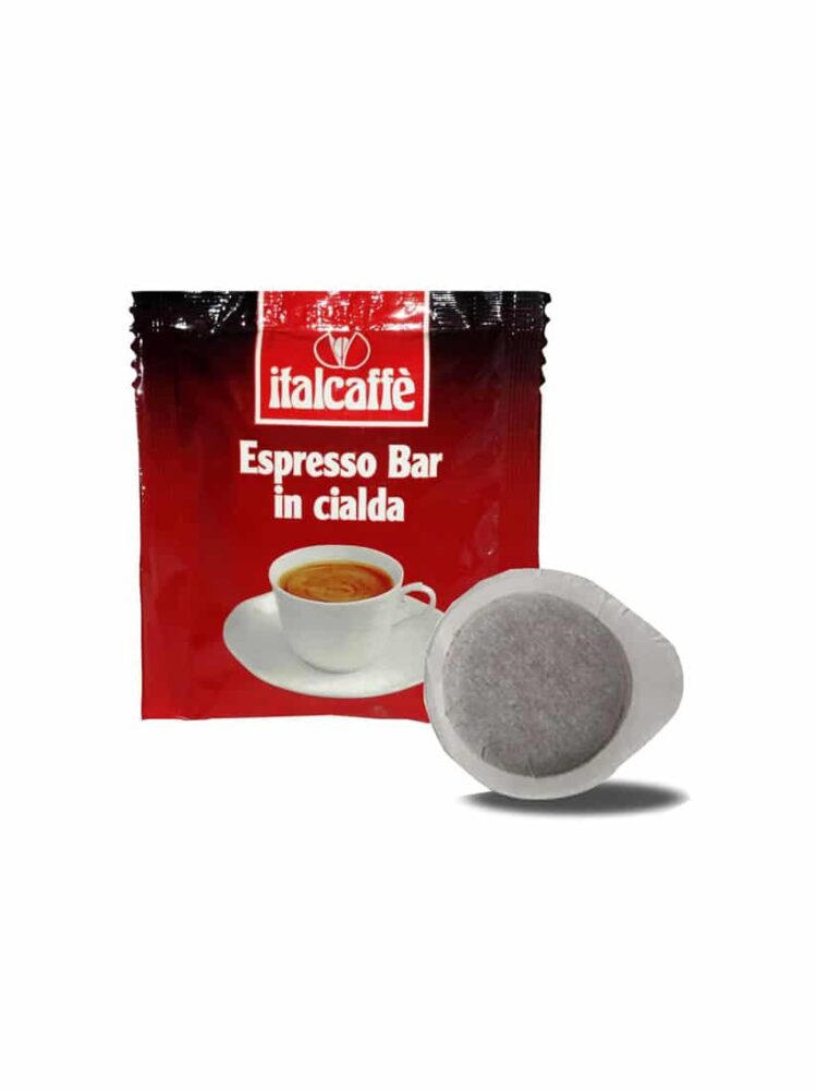 150 Dosettes Cafe ESE Italcaffè Espresso Bar 44mm en Papier Filtre